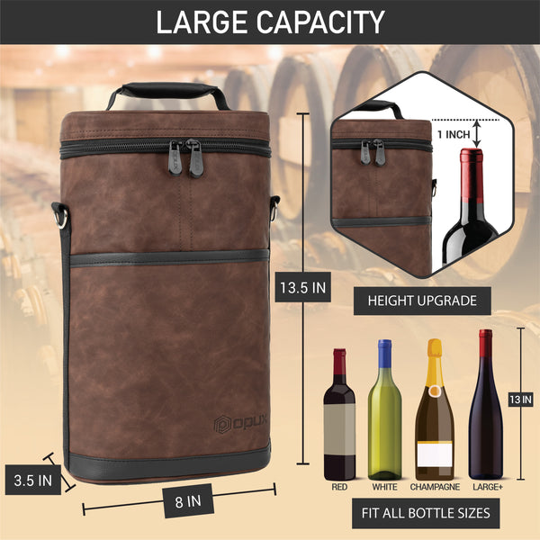Two Bottle Wine Carrier Bag – OPUX