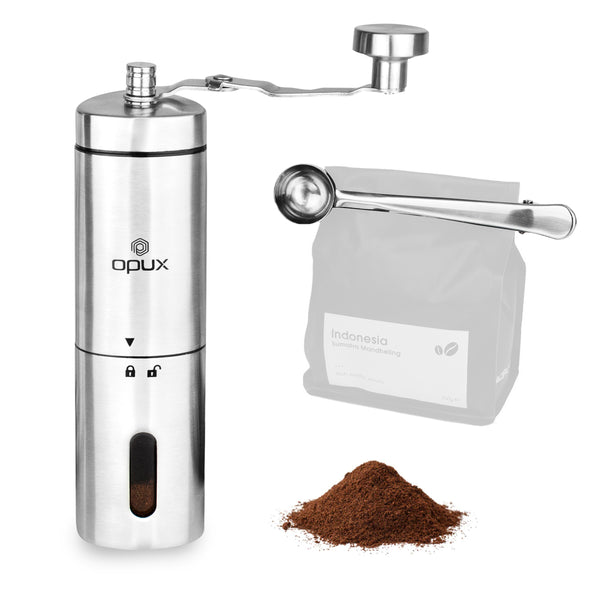 OPUX Battery Operated Salt and Pepper Grinder Set