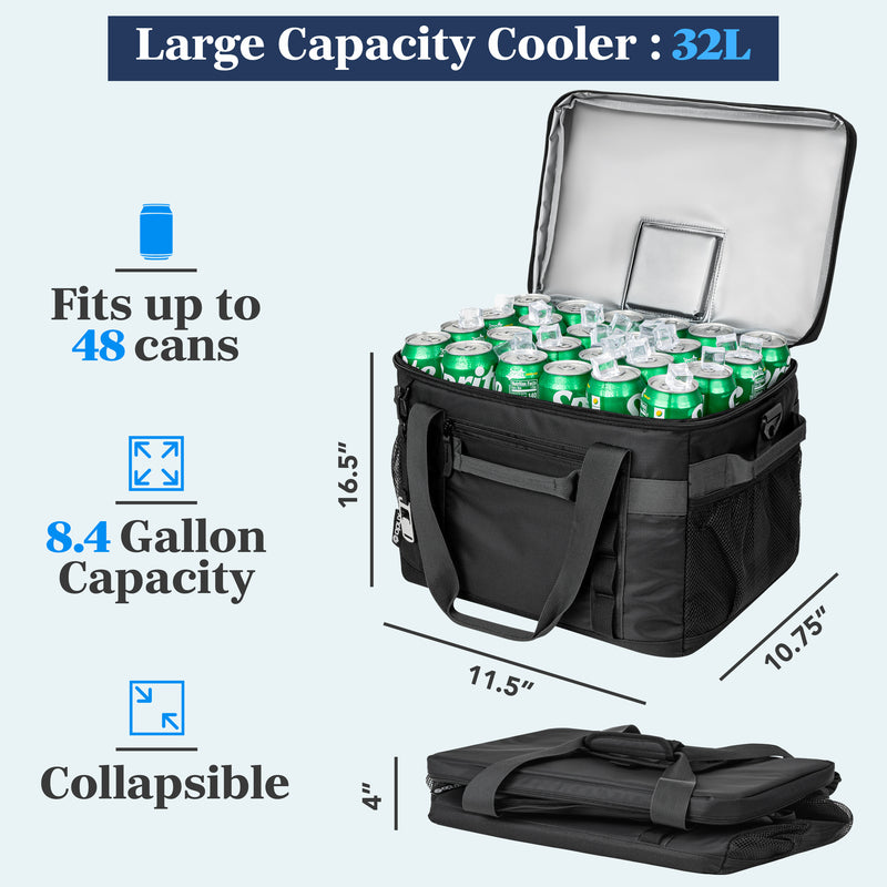 Large Leakproof Cooler Bag - 48/60 Cans