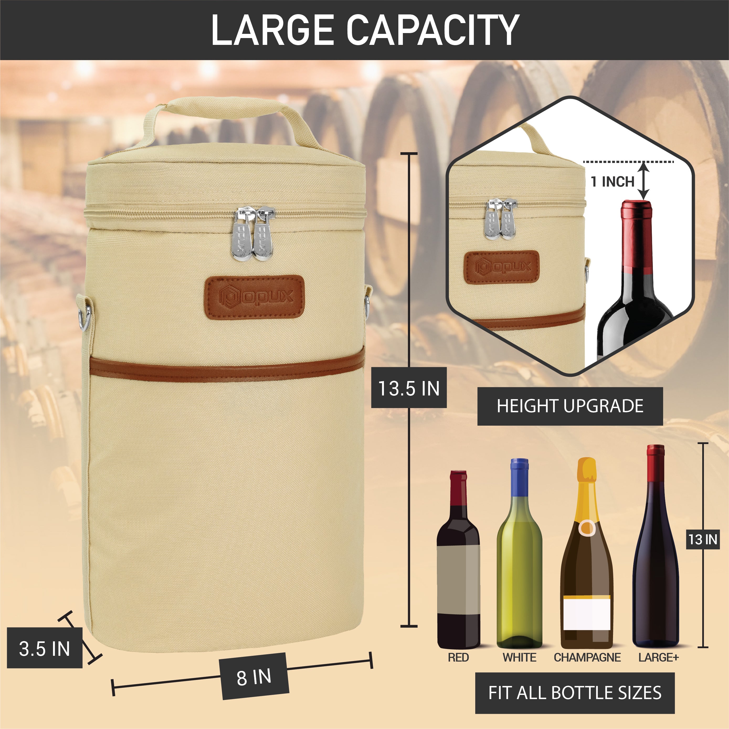 Two Bottle Wine Carrier Bag – OPUX