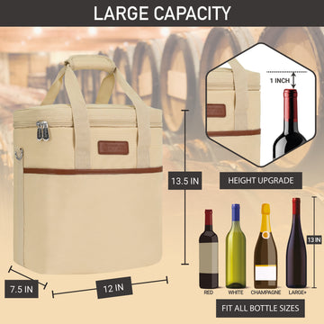 LOUIS VUITTON Damier Wine carrier Bottle case 2storage Hand Bag