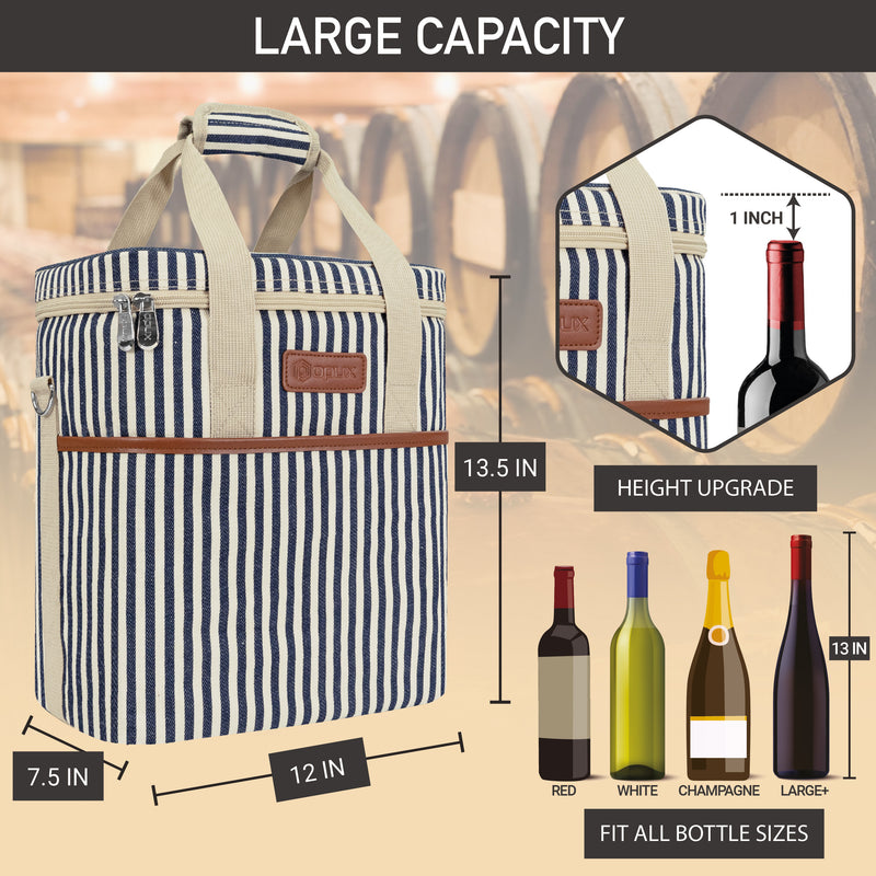 6 Bottle Wine Carrier Bag