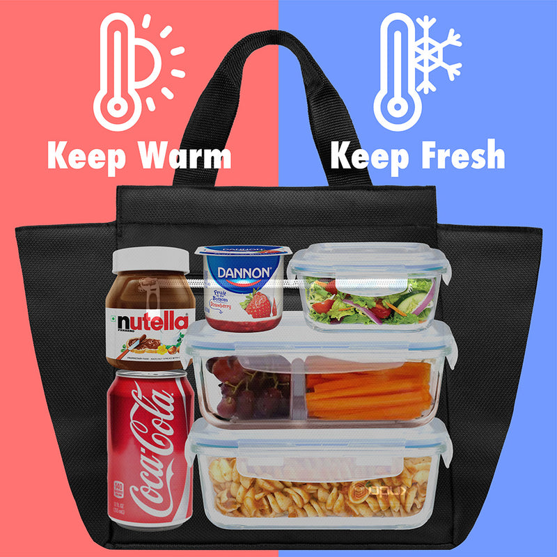 Velcro Closure Leakproof Lunch Bag - 12 Cans
