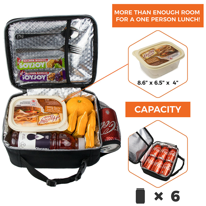 Horizontal Lunch Box - 6 Cans