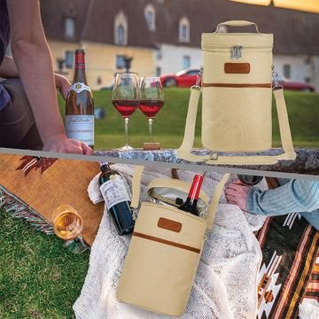 Wine2Go The Original Foldable and Reusable Wine Pouch that  Holds a Full 750ml Bottle, Red: Home & Kitchen