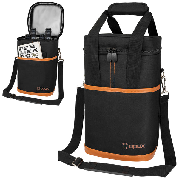 4 Bottle Wine Tote Carrier Bag OPUX
