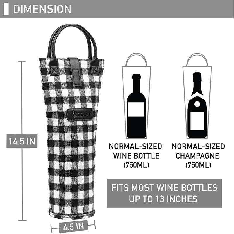 1 Bottle Classic Wine Carrier Bag