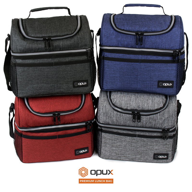 Flip-Top Double Deck Insulated Lunch Box - 16 Cans