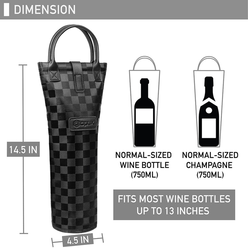 1 Bottle Classic Wine Carrier Bag