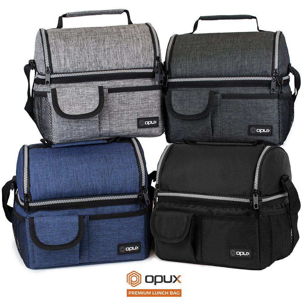 Opux insulated dual discount compartment lunch bag